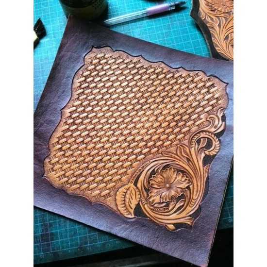 PDF Leather craft patterns, long wallet pattern, leather tooling patterns, Instant download, Sheridan-07,Leather tracking patterns