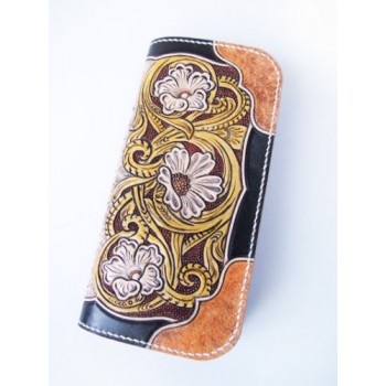 PDF Leather craft patterns, long wallet pattern, leather tooling patterns, Instant download, Sheridan-15,Leather tracking patterns