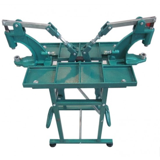 Free shipping worldwide-Leather machine snap installer machine, double controllers