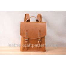 Bag sewing patterns backpack patterns PDF ACC-08 hand stitched leather pattern leather art backpack purses daypacks pattern