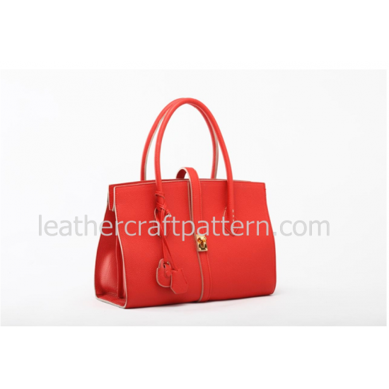 Leather bag sewing Pattern handbag Pattern woman handbag PDF ACC-15 leather craft patterns leather art leather supply 