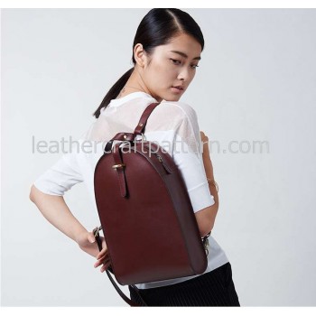 With instruction Leather women backpack rucksack pattern pdf instant download