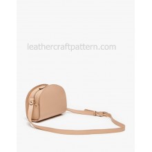 leather bag pattern ACC-35 half round sling bag pattern bag sewing pattern PDF instant download