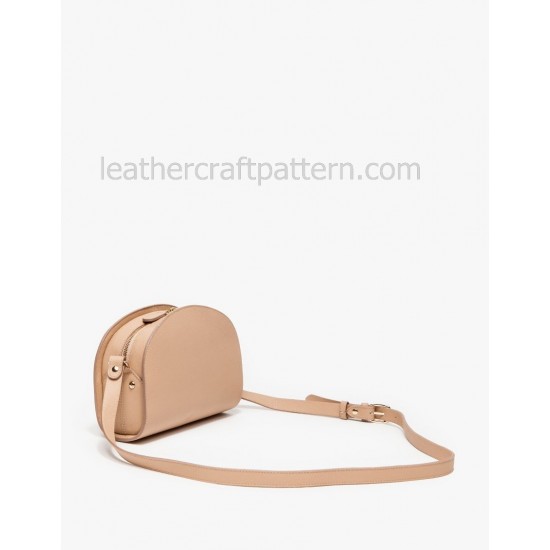 leather bag pattern ACC-35 half round sling bag pattern bag sewing pattern PDF instant download