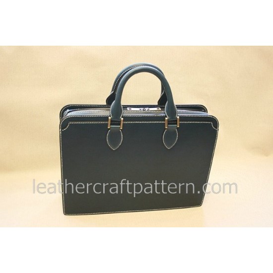 Leather bag patterns briefcase patterns portfolio bag patterns messenger bag patterns PDF instant download leathercraft pattern ACC-44