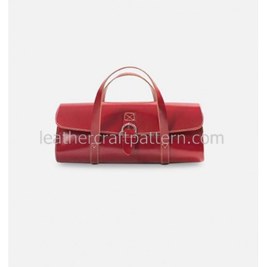 With instruction Leather Baguette handbag pattern PDF instant download ACC-49