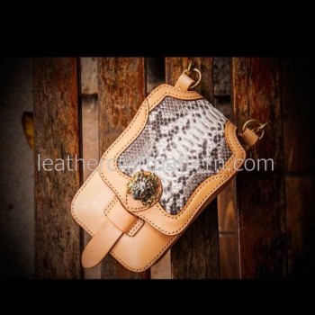 With instruction leather waist bag pattern Locomotive pocket pattern PDF instant download ACC-50