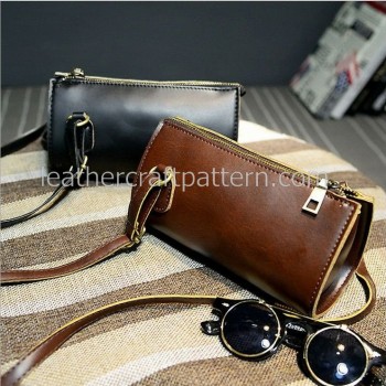 Leather bag patterns ACC-57 women shoulder bag hand bag dress bag fasion bag patterns PDF instant download leathercraft patterns