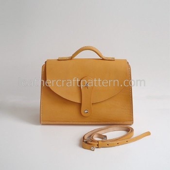 Leather bag pattern women handbag pattern bag sewing pattern PDF instant download ACC-61