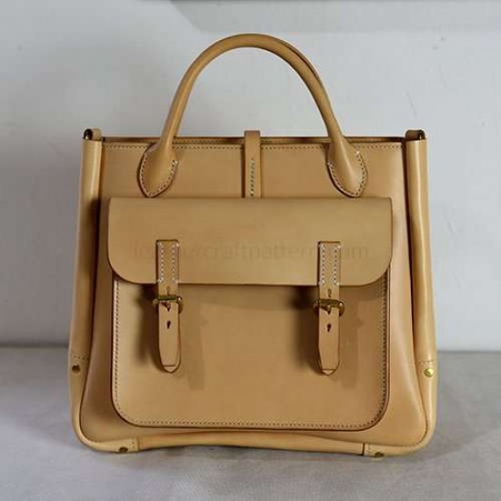 With instruction leather Tote bag pattern PDF instant download ACC-68 leathercraft pattern leather craft pattern leather template