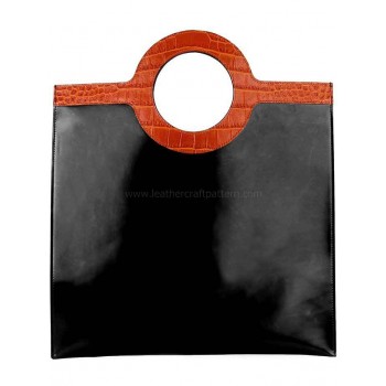 Givenchy contrast handle flat tote pattern leather bag patterns ACC-94 PDF instant download