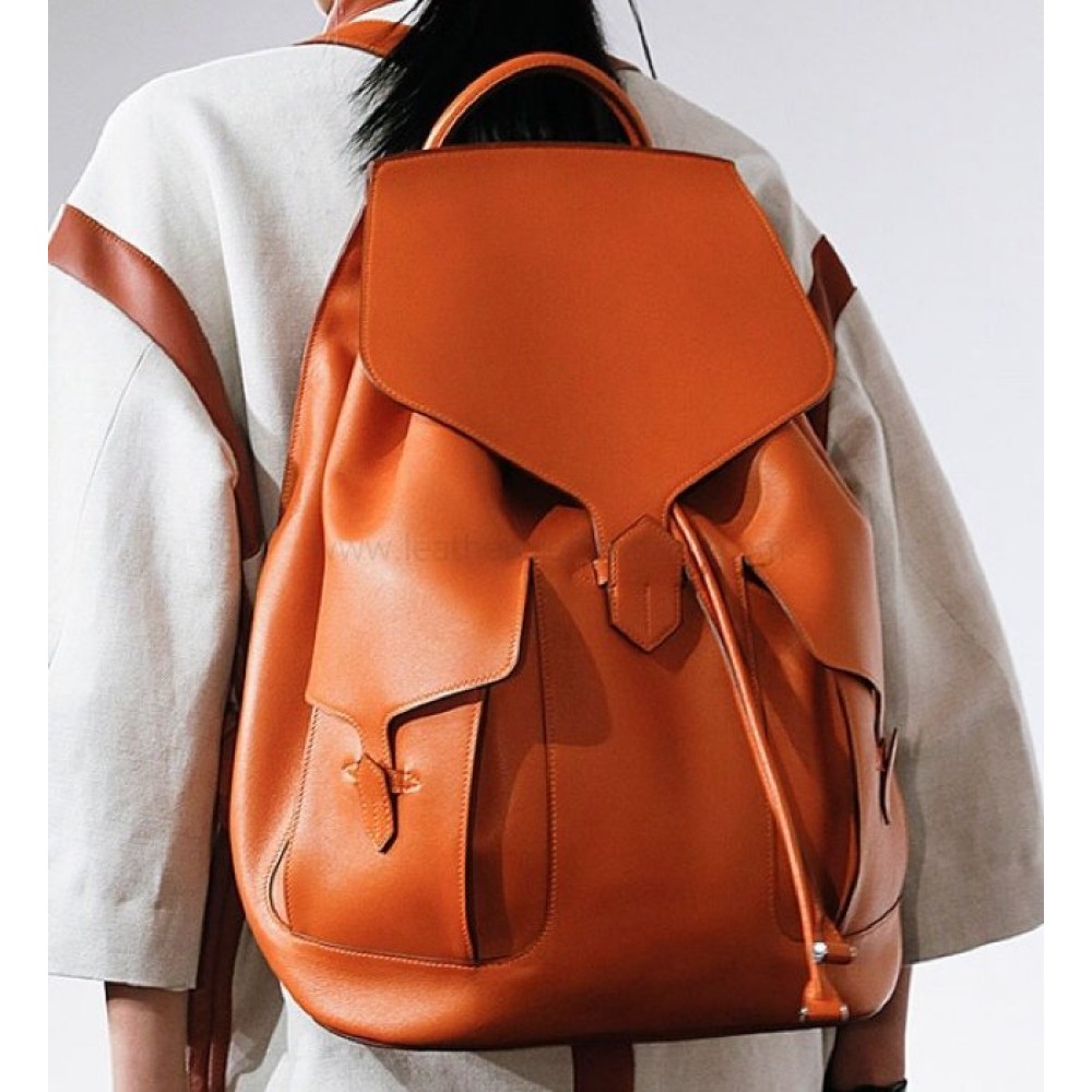 Hermes, backpack, satchel, rucksack, leather, bag, pattern, leathercraft