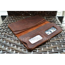 Leather wallet patterns PDF insant download LWP-06 leathercraft patterns, leather bag sewing patterns