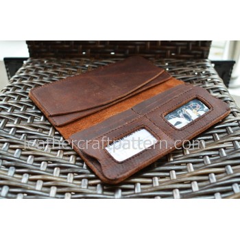 Leather wallet patterns PDF insant download LWP-06 leathercraft patterns, leather bag sewing patterns