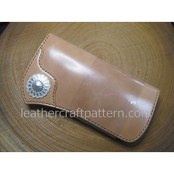 bag stitch patterns long wallet pattern PDF LWP-14 leather craft leather working leather working patterns bag sewing
