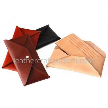 Leather bag patterns long wallet pattern PDF LWP-26 leather craft leather working leather working patterns bag sewing