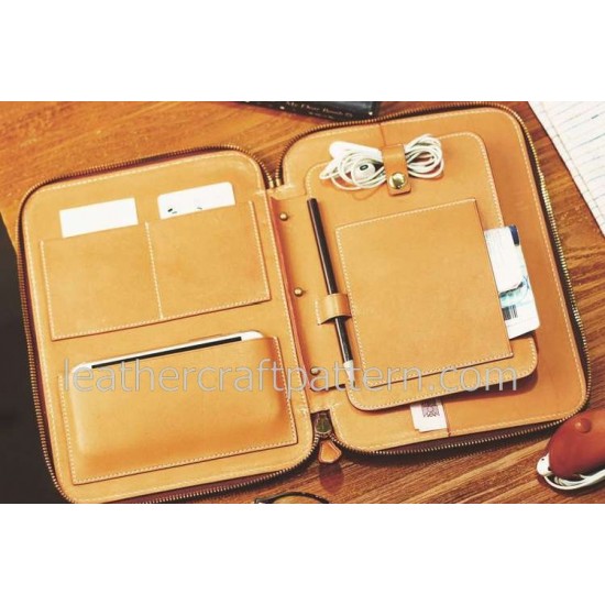 With instruciton reception bag patterns Inclusive package pattern PDF LWP-27 leather craft leather working leather