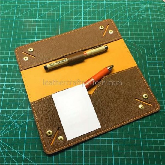leather wallet sewing patterns long wallet leather plate pattern LWP-29