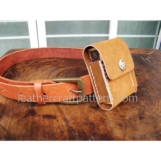 Leather bag pattern, cigarette case pattern, SLG-05, PDF instant download, leather craft patterns, leather patterns, leather template