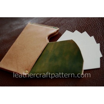 Leather patterns, card case pattern, SLG-10, PDF instant download, leather craft patterns, leather patterns, leather template