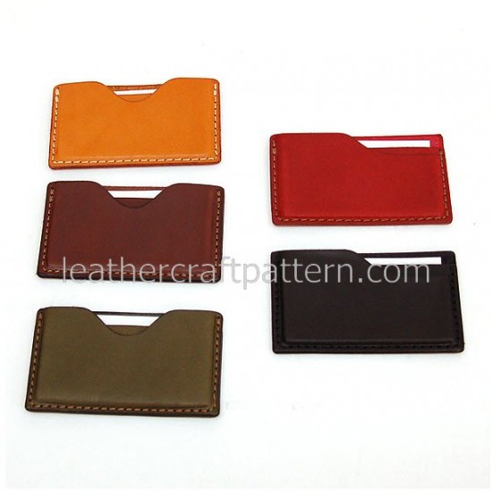 Leather patterns, card holder pattern, card sleeve, SLG-11,PDF instant download, leather craft patterns, leather patterns, leather template
