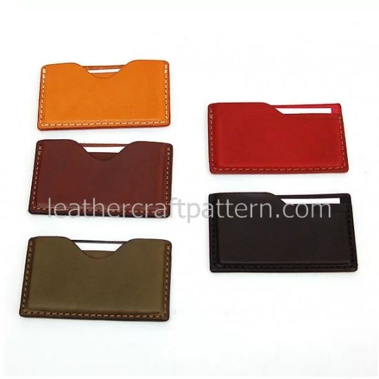 Leather patterns, card holder pattern, business card case, name card