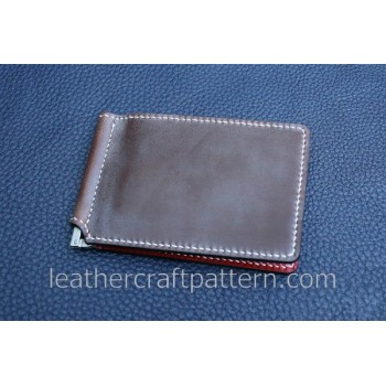 Leather patterns men money clip pattern, PDF instant download, SLG-12, leather craft pattern