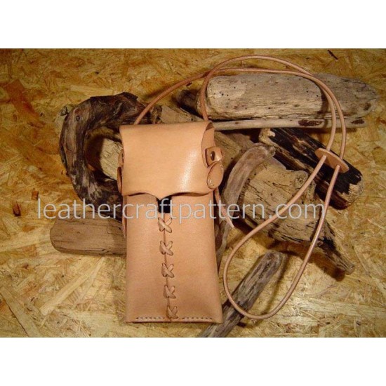 Eyeglasses case coin purse leathercraft pattern SLG-17 bag sewing patterns