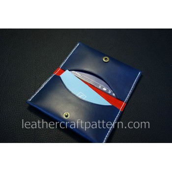 Leather goods pattern card holder pattern card protector SLG-22 PDF instant download leather craft patterns leather patterns leather template