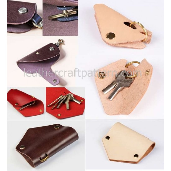 3 in 1 Sewing patterns key purse key case key holder patterns leather bag patterns PDF instant download SLG-29 LCP design 3 in 1 Sewing patterns key purse key case key holder patterns leather bag patterns PDF instant download SLG-29 LCP design