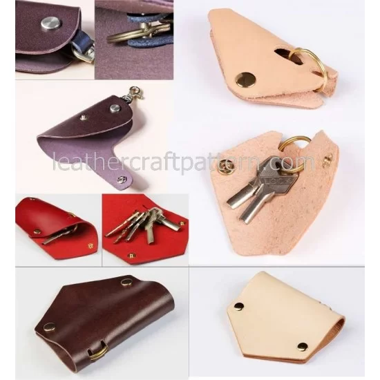 Leather Bag Handbag Purse Keychain Keyring | Monedero Clip Hebillas Ganchos  - High - Aliexpress