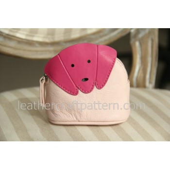 Leather bag pattern, cute dog bag pattern, SLG-35, PDF instant download, leather craft patterns, leather patterns, leather template