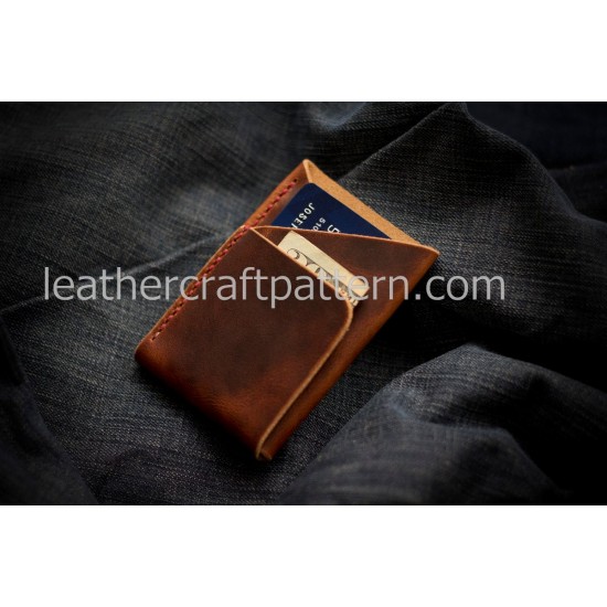 Leather patterns card holder pattern card protector SLG-42 PDF instant download leather craft patterns leather patterns leather template