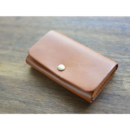 Leather card case pattern SLG-56 PDF instant download, leathercraft patterns,  leather patterns, leather template