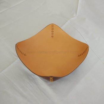Leather plate leather tray pattern PDF instant download SLG-63