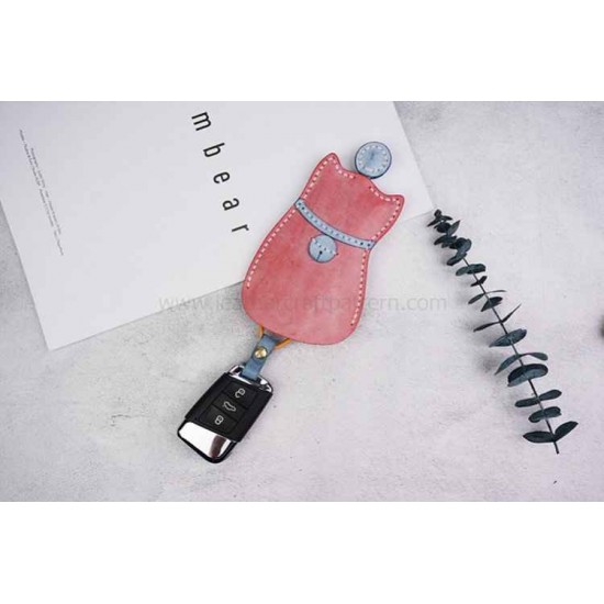 Leather key sleeve pattern PDF instant download SLG-66 Leather key sleeve pattern PDF instant download SLG-66