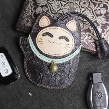 Leather key holder pattern PDF instant download SLG-67