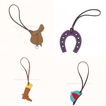 4 in 1 - Hermes Paddock Selle Bombe Boot Horseshoe pattern SLG-92, PDF instant download Petit Hermes charm