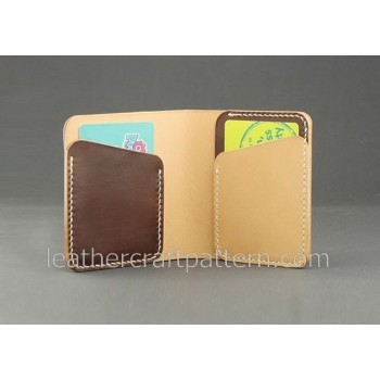 Wallet sewing pattern short wallet patterns PDF instand download SWP-08 leather craft leather working pattern