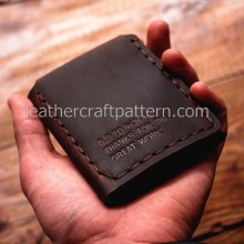 With instruction The Secret Life of Walter Mitty same style - leather short wallet pattern PDF instant download SWP-12 With instruction The Secret Life of Walter Mitty same style - leather short wallet pattern PDF instant download SWP-12
