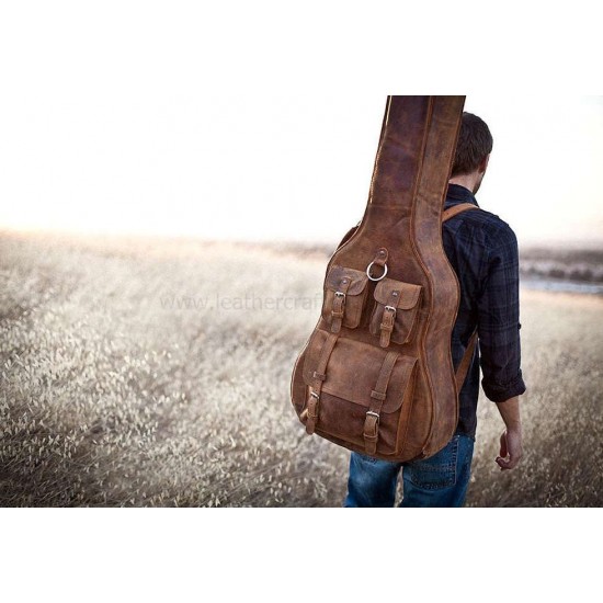 With instruction - Guitar Case Pattern PDF instant download SWP-30 leather craft patterns leather art leather supply